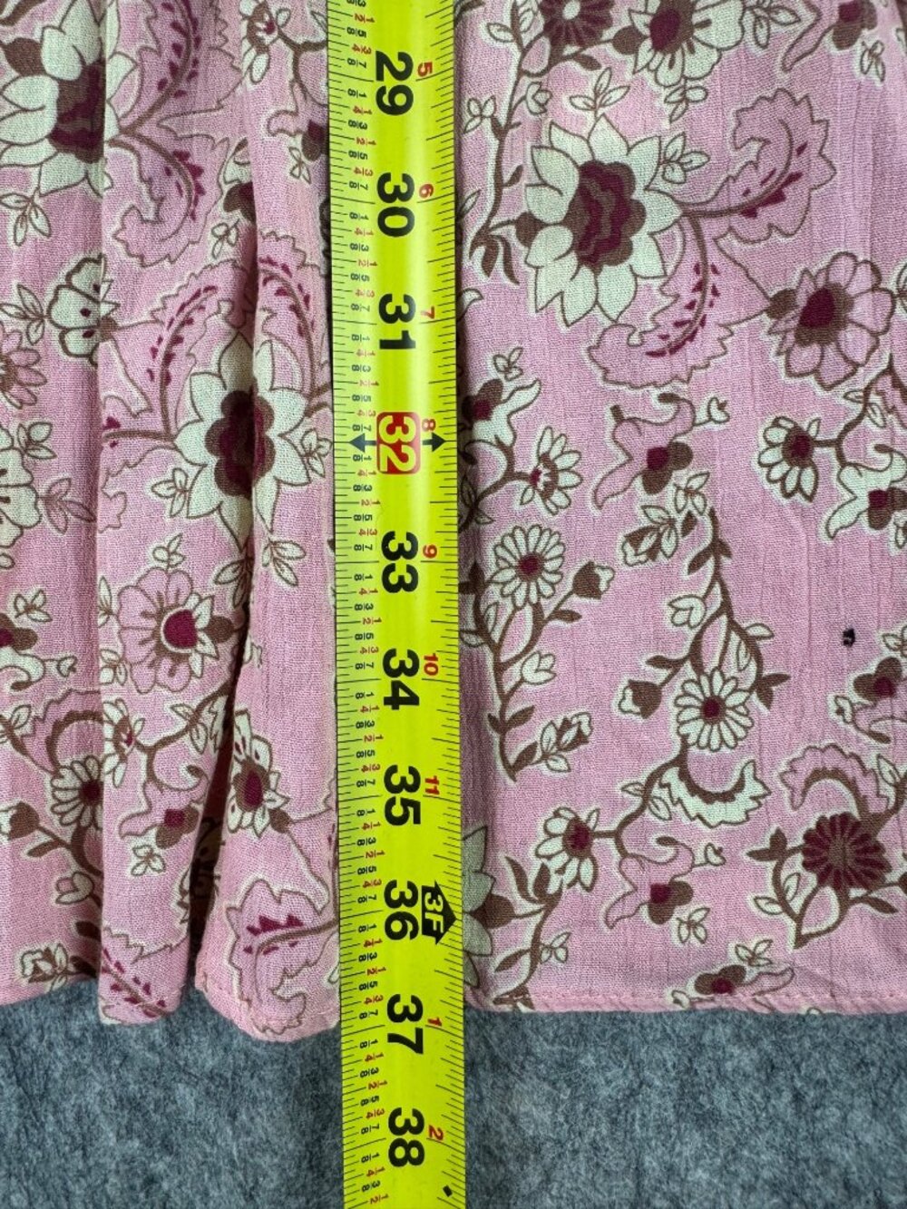 Sweewe Paris Maxi Skirt Boho Pink Floral Flowy Sz M - Picture 8 of 9